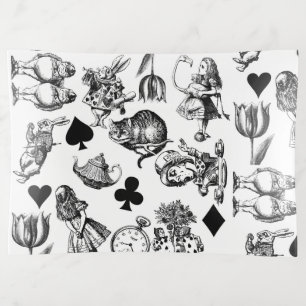 Classic Alice adventures in wonderland characters Trinket Tray