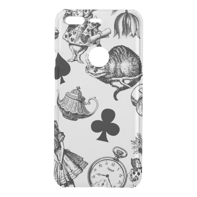 Classic Alice adventures in wonderland characters Uncommon Google Pixel Case (Back)