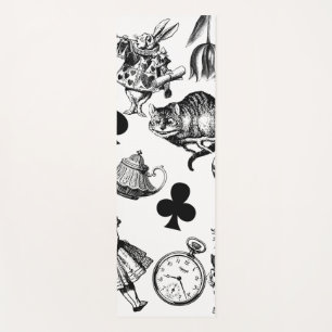 Classic Alice adventures in wonderland characters Yoga Mat
