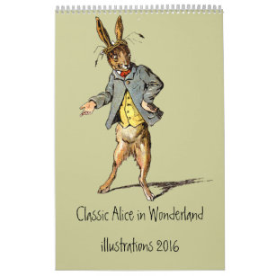 Classic Alice in Wonderland Calendar 2012