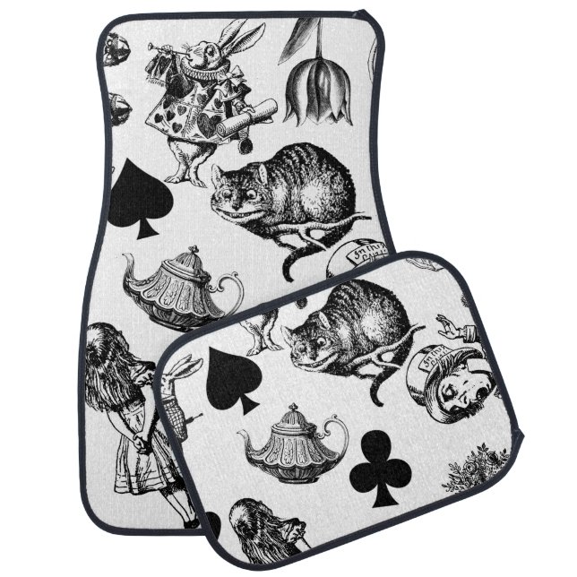  Classic Alice in Wonderland Characters: Original  Car Floor Mat (Set)