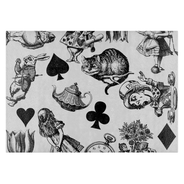  Classic Alice in Wonderland Characters: Original  Cutting Board (Front)