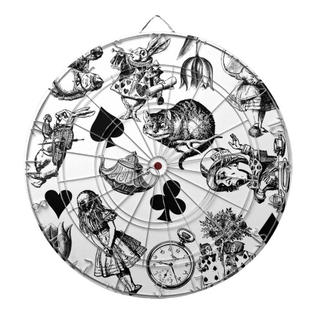  Classic Alice in Wonderland Characters: Original  Dart Board (Front)