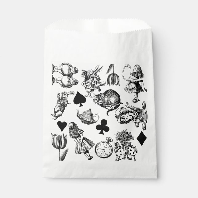  Classic Alice in Wonderland Characters: Original  Favor Bag (Front)