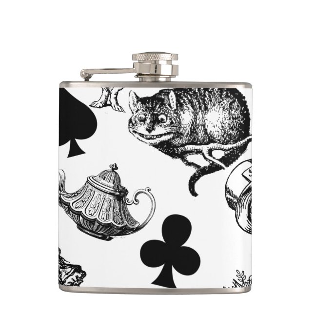  Classic Alice in Wonderland Characters: Original  Flask (Front)