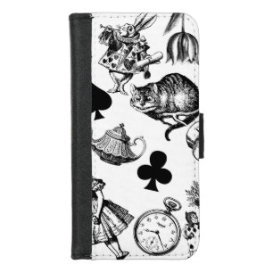  Classic Alice in Wonderland Characters: Original  iPhone 8/7 Wallet Case