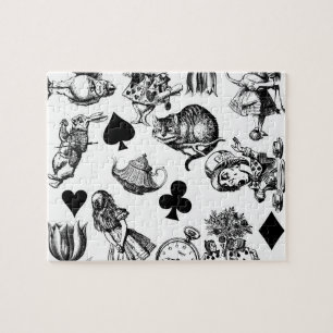 Classic Alice in Wonderland Characters: Original Jigsaw Puzzle