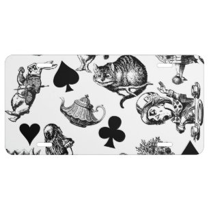 Classic Alice in Wonderland Characters: Original  License Plate