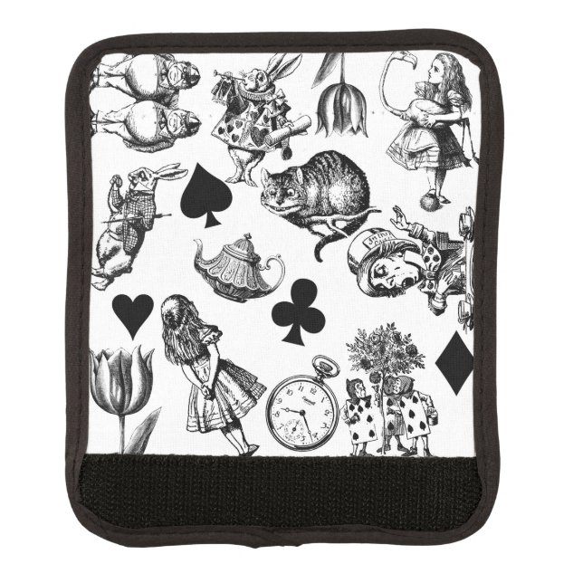  Classic Alice in Wonderland Characters: Original  Luggage Handle Wrap (Front)