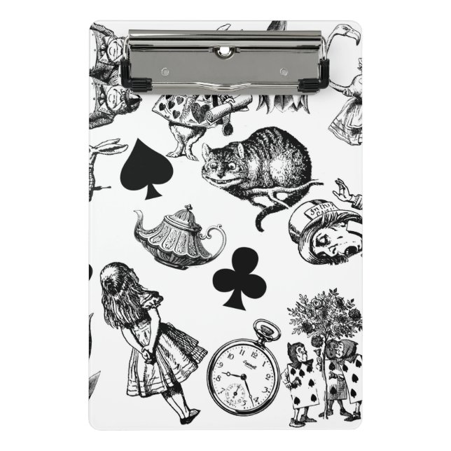  Classic Alice in Wonderland Characters: Original  Mini Clipboard (Front)