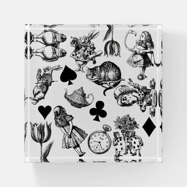 Classic Alice in Wonderland Characters: Original  Paperweight (Front)