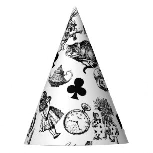 Classic Alice in Wonderland Characters: Original Party Hat