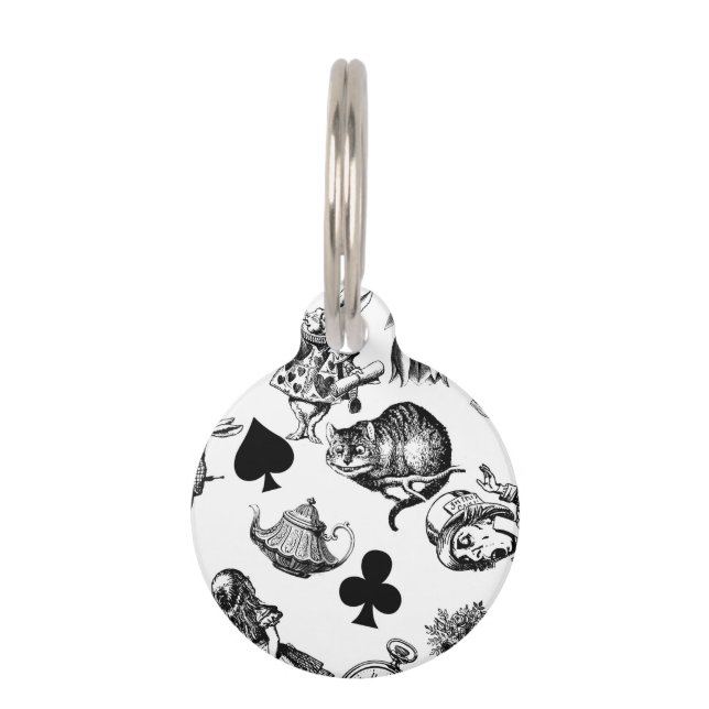  Classic Alice in Wonderland Characters: Original  Pet ID Tag (Front)