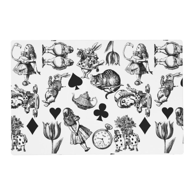  Classic Alice in Wonderland Characters: Original  Placemat (Front)