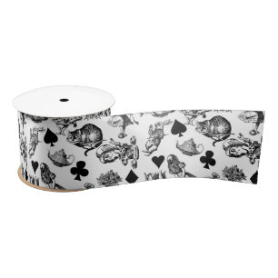  Classic Alice in Wonderland Characters: Original  Satin Ribbon
