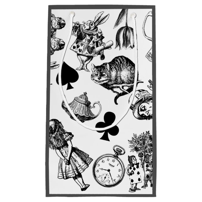  Classic Alice in Wonderland Characters: Original  Small Gift Bag (Front)