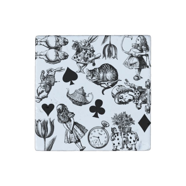  Classic Alice in Wonderland Characters: Original  Stone Magnet (Fourth Magnet)