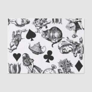 Classic Alice in Wonderland Characters: Original  Tissue Paper