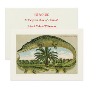 Classic Alligator Moving Announcement