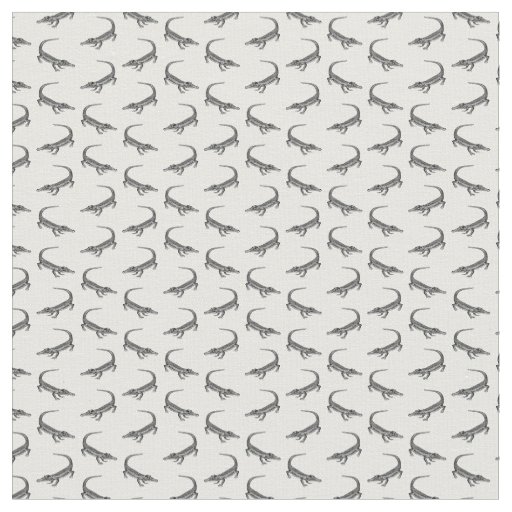 Classic Alligator Print Fabric w/ CUSTOM BG COLOR