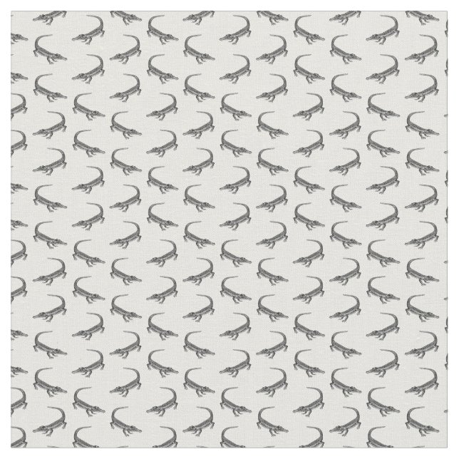 Classic Alligator Print Fabric w/ CUSTOM BG COLOR (Close Up)