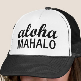 Classic Aloha Mahalo Hawaiian Trucker Hat