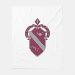 Classic Alpha Phi Crest Fleece Blanket