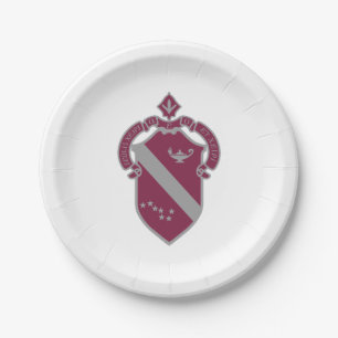Classic Alpha Phi Crest Paper Plates
