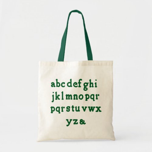 Classic Alphabet Library Tote