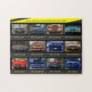 Classic American Automobiles from the 1960's. Jigsaw Puzzle