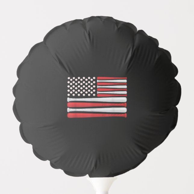 Classic American Baseball Flag - Vintage Baseball  Balloon (Front)