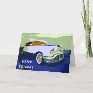 Classic American Car Birthday Card