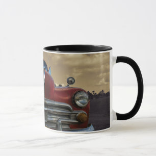 Classic American car in Vinales, Cuba Mug