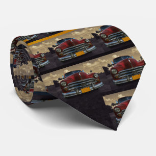 Classic American car in Vinales, Cuba Tie
