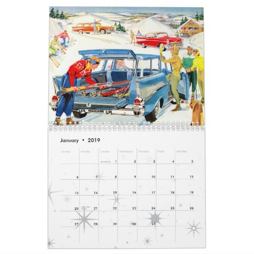 Classic American Cars 2019 Calendar