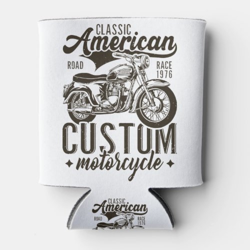 Classic American custom motorcycle Can Cooler
