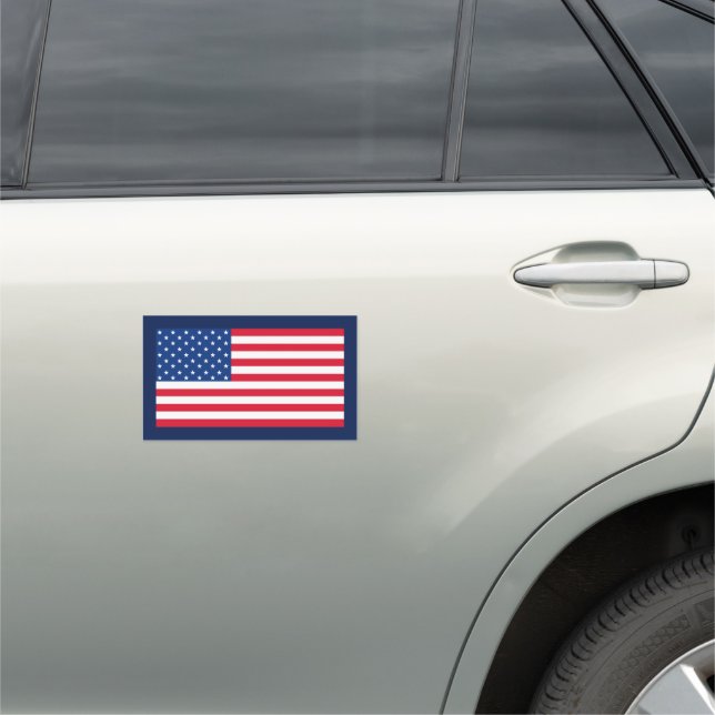 Classic American Flag Car Magnet  (In Situ)
