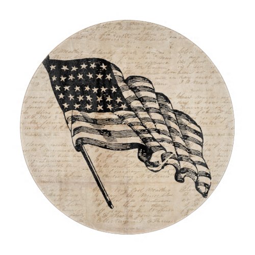 Classic American Flag Cutting Board