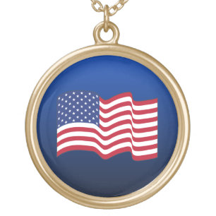 Classic American Flag Necklace
