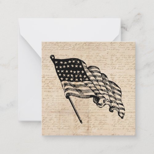 Classic American Flag Note Card