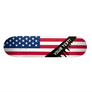 Classic American Flag Skateboard Deck