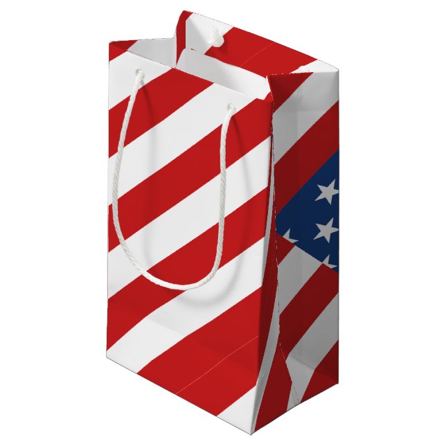 Classic American flag Small Gift Bag (Front Angled)