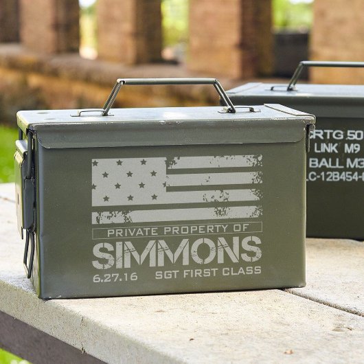 Classic American Heroes 50 Caliber Ammunition Box (Front)