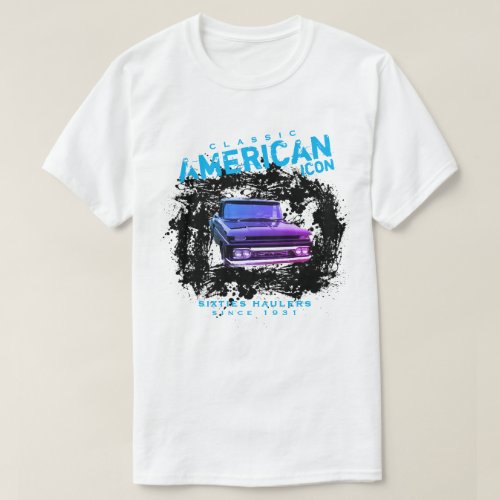 Classic American Icon Pick Up Sixties Haulers T_Shirt