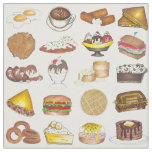 Classic American Lunch Counter Greasy Spoon Diner Fabric