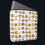 Classic American Lunch Counter Greasy Spoon Diner Laptop Sleeve<br><div class="desc">Design features an original marker illustration of a row of classic American "greasy spoon" diner foods, including eggs, hash browns, onion rings, pie, coffee, ice cream, burger, waffles, club sandwich, grilled cheese, pancakes, and more. Ideal for your favorite foodie or fan of classic rail car diners. This diner food illustration...</div>