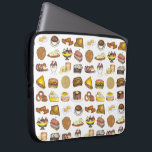 Classic American Lunch Counter Greasy Spoon Diner Laptop Sleeve<br><div class="desc">Design features an original marker illustration of a row of classic American "greasy spoon" diner foods, including eggs, hash browns, onion rings, pie, coffee, ice cream, burger, waffles, club sandwich, grilled cheese, pancakes, and more. Ideal for your favorite foodie or fan of classic rail car diners. This diner food illustration...</div>