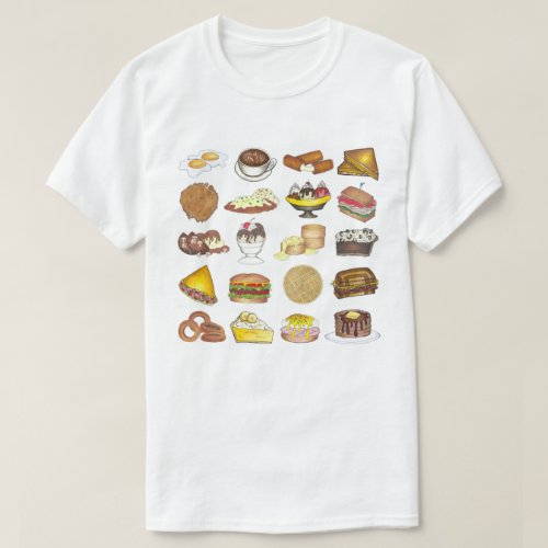 Classic American Lunch Counter Greasy Spoon Diner T_Shirt