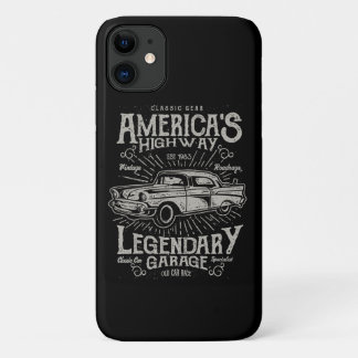 Classic American Muscle Car | Hotrod's Highway iPhone 11 Case