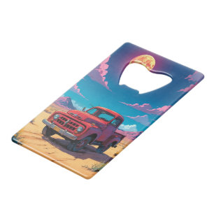 Classic American Pickup Credit Card Bottle Opener